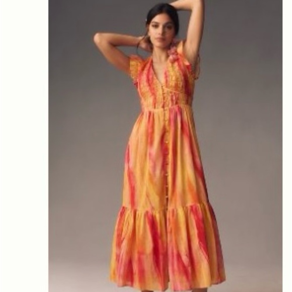 Anthropologie Peregrine Midi Dress